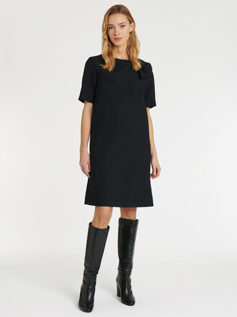 WOVEN DRESS - Noir