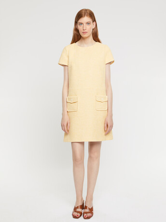 Tweed A-line mini dress - Soleil