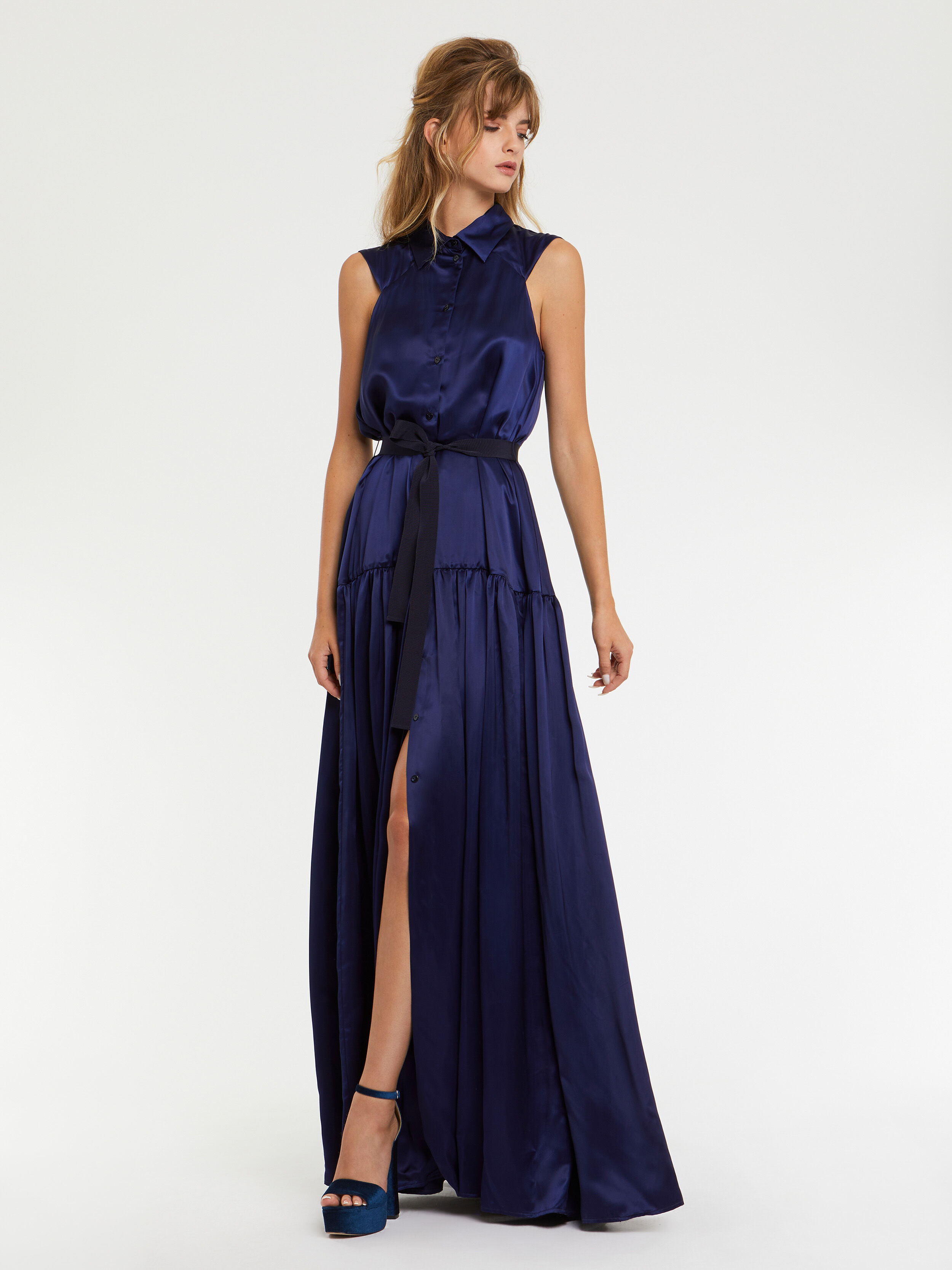 Robe store fluide satin