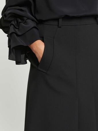 Stretch-tricotine skirt - Noir