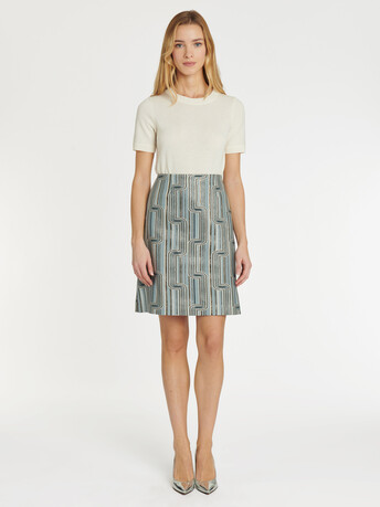 WOVEN SKIRT - Glacier