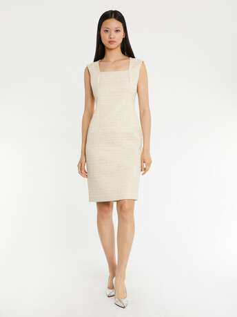 WOVEN DRESS - Nougat