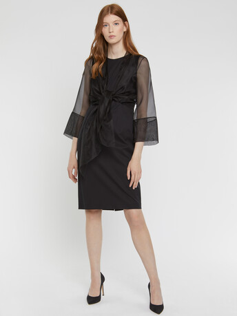 Veste en organza - Noir