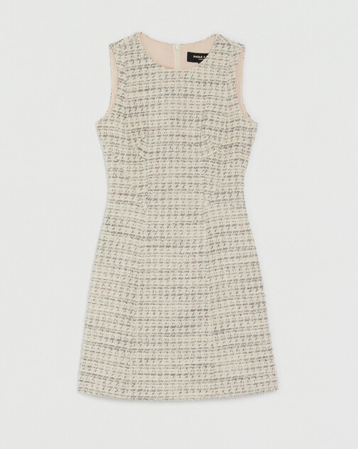 Robe en tweed mini nœuds