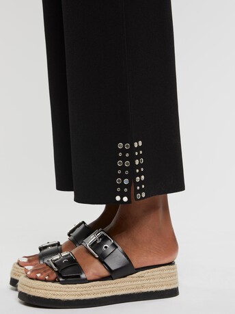 Pantalon bijoux en maille Milano - Noir