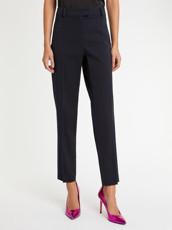 WOVEN PANTS - Navy blue