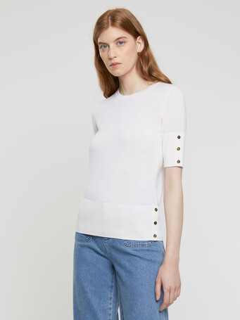 Merino-wool top - Off white