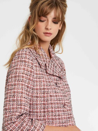 WOVEN SUIT JACKET - multicolor