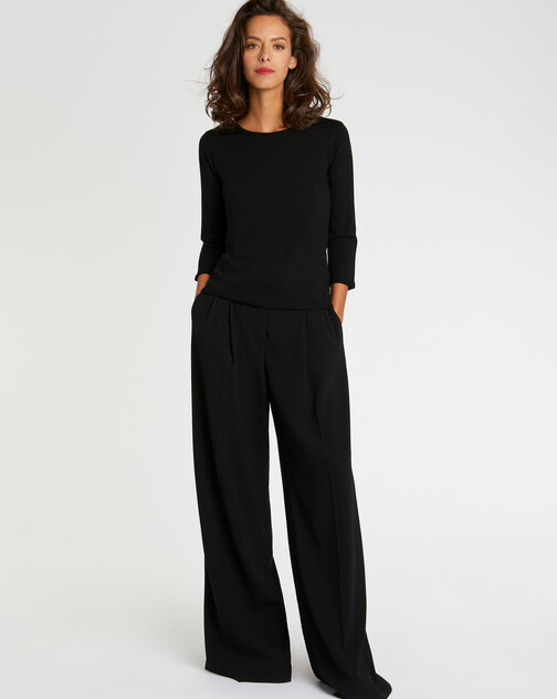 Pull ajouré en laine mérinos