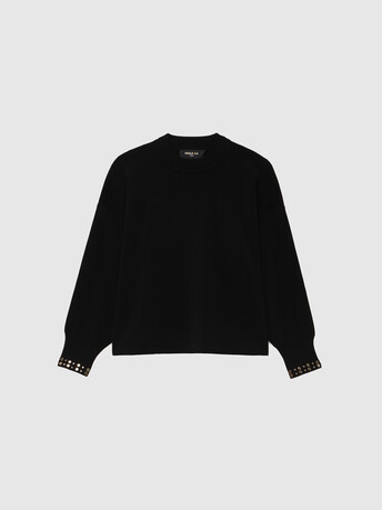 Pull bijoux en maille Milano - Noir