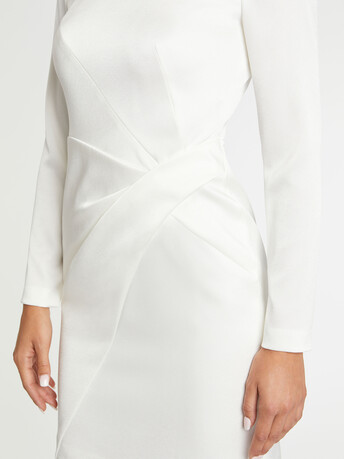 WOVEN DRESS - Off white