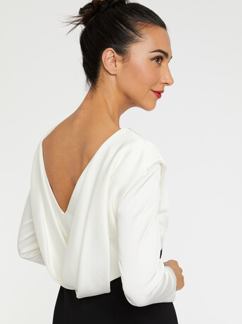 ROBE - Blanc casse / noir