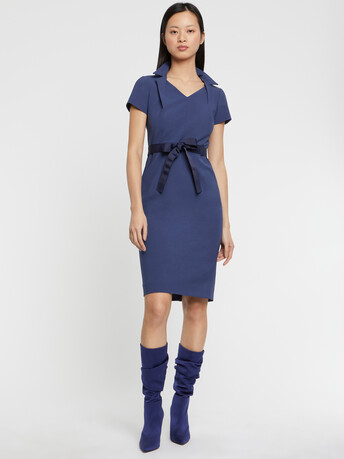 Tailored-collar shift dress - Orage