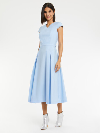 ROBE EN POPELINE - Ciel