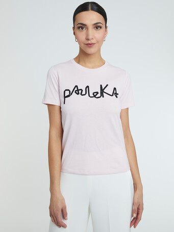 T-shirt PAULE KA en coton - Rose