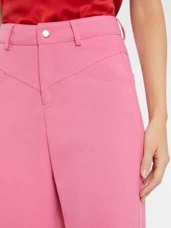 Pantalon carotte en maille Milano - Bubble gum