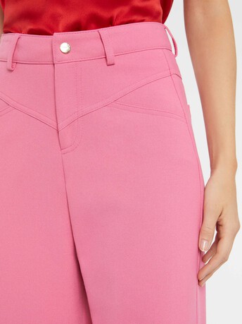 Pantalon carotte en maille Milano - Bubble gum