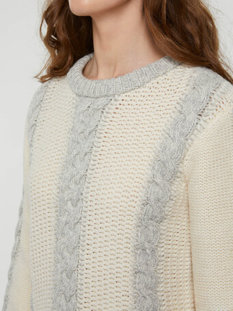 KNITTED SWEATER - Souris