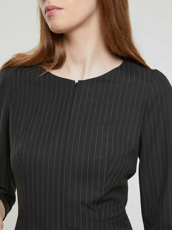 Robe en rayures tennis - Noir