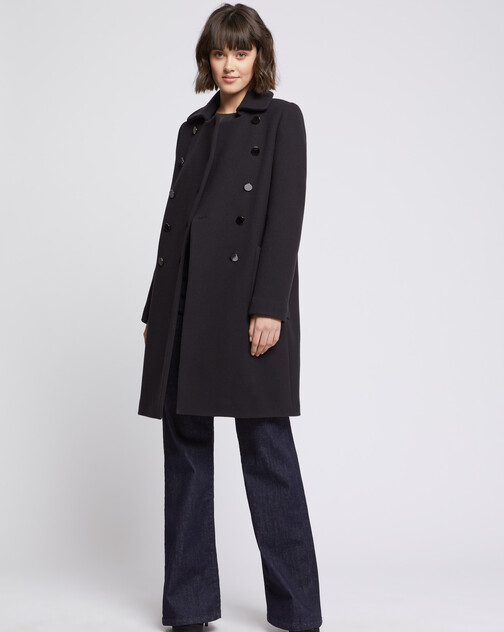 Manteau en laine à double boutonnage