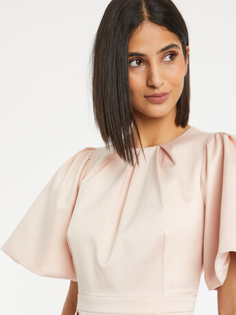 WOVEN DRESS - Dragee