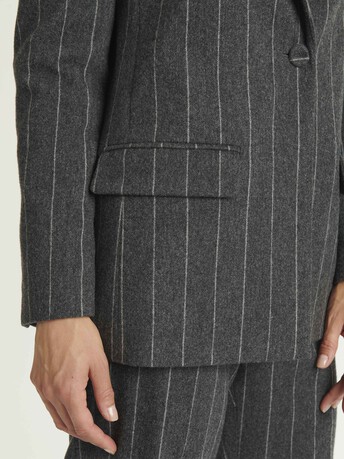 WOVEN SUIT JACKET - Charcoal grey