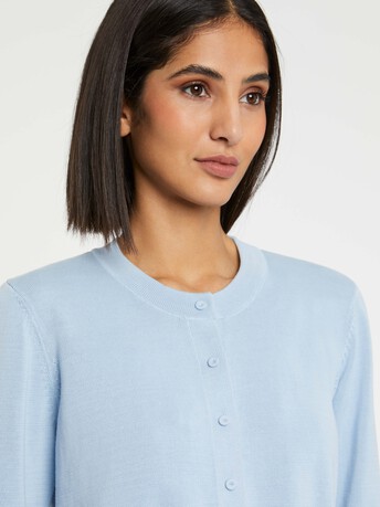 Cardigan en coton - Ciel