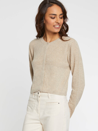 Cardigan en cachemire - Sable