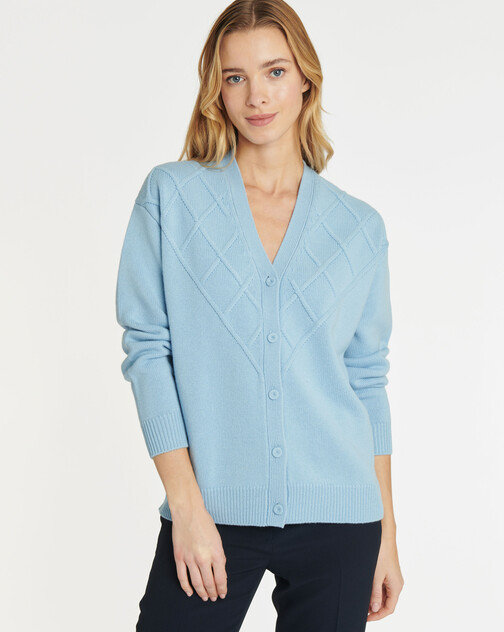 Cardigan en laine et cachemire