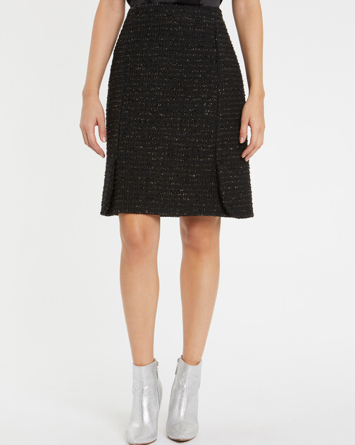 Lurex-tweed mini skirt