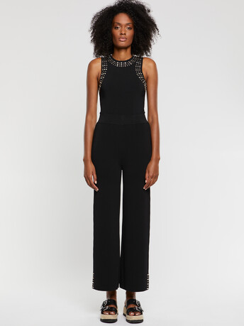 Pantalon bijoux en maille Milano - Noir