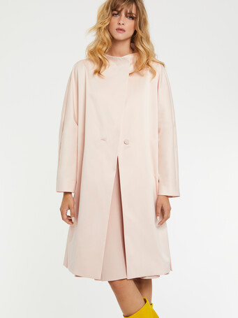 MANTEAU EN SATIN DUCHESSE - Dragee