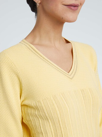 KNITTED SWEATER - Straw