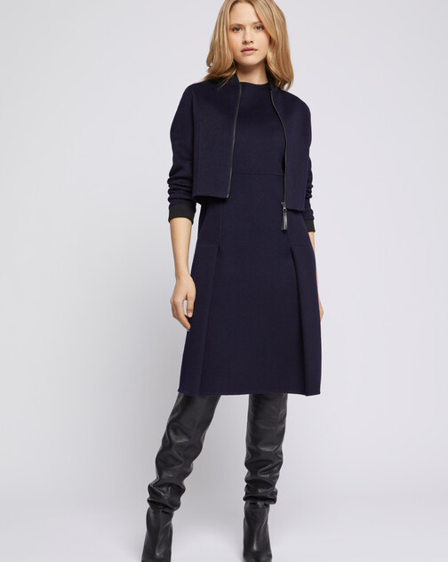 Veste courte à col teddy