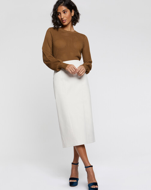 Pull en maille ajourée