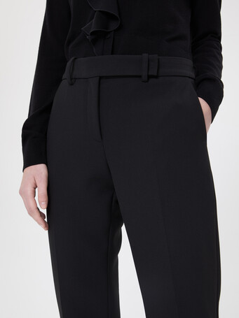 Pantalon en tricotine stretch - Noir