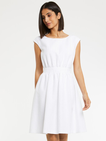 WOVEN DRESS - White