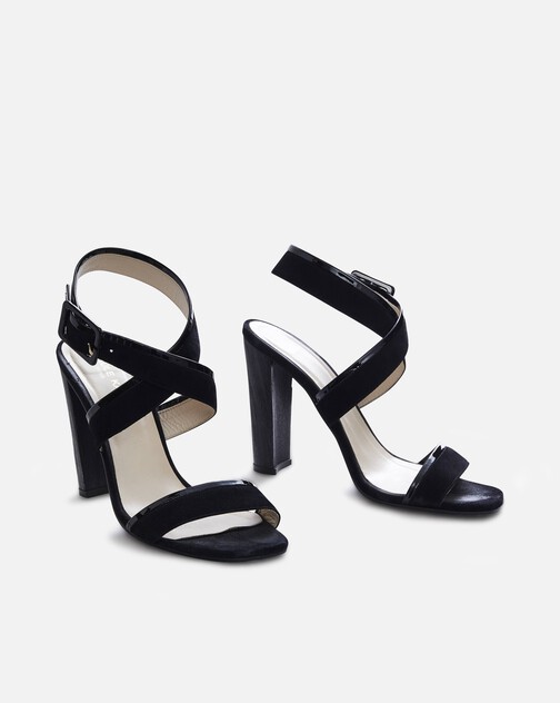 Sandales en cuir de chèvre et de veau