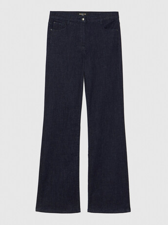 Flared stretch-cotton jeans - Indigo