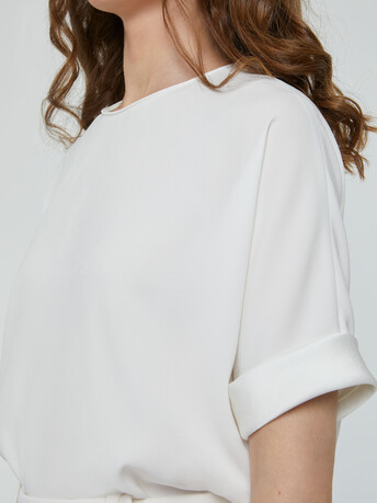 WOVEN TOP - Off white