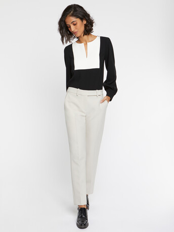 Pantalon cigarette en tricotine stretch - Pierre