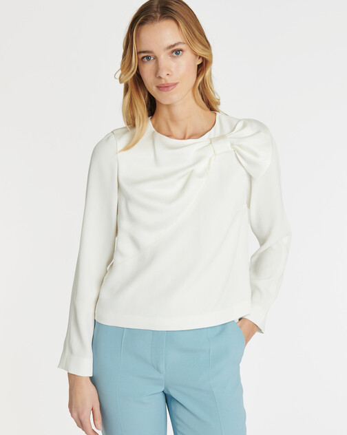 Top en crêpe envers satin