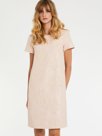 Robe en jacquard reliéfé - Dragee