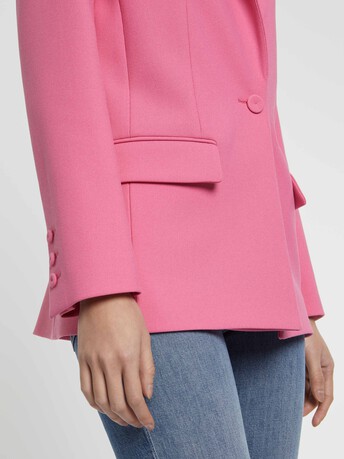 Veste de tailleur cintrée en maille Milano - Bubble gum