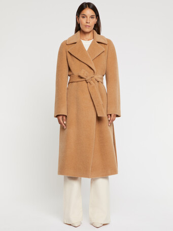 WOVEN COAT - Camel