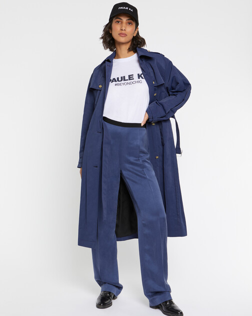 Manteau long style trench