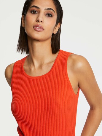 KNITTED TANK TOP - Sanguine