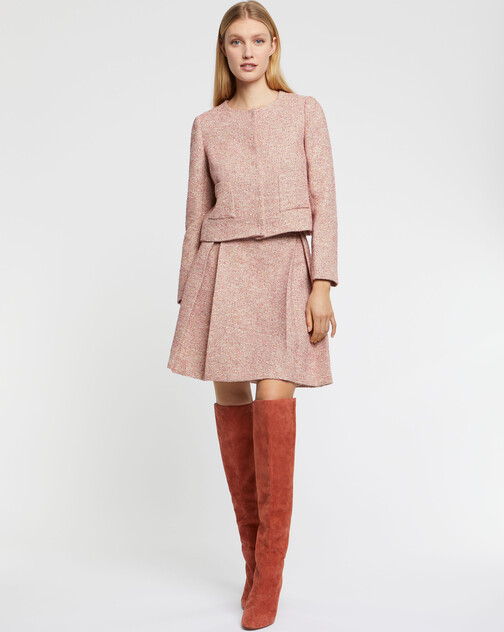 Veste courte en tweed