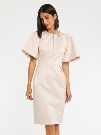 Robe courte en satin duchesse - Dragee