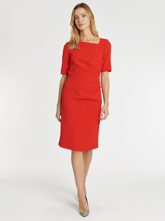 WOVEN DRESS - Orange